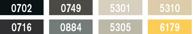 Standard-Farben nora Treppenkante T 5049